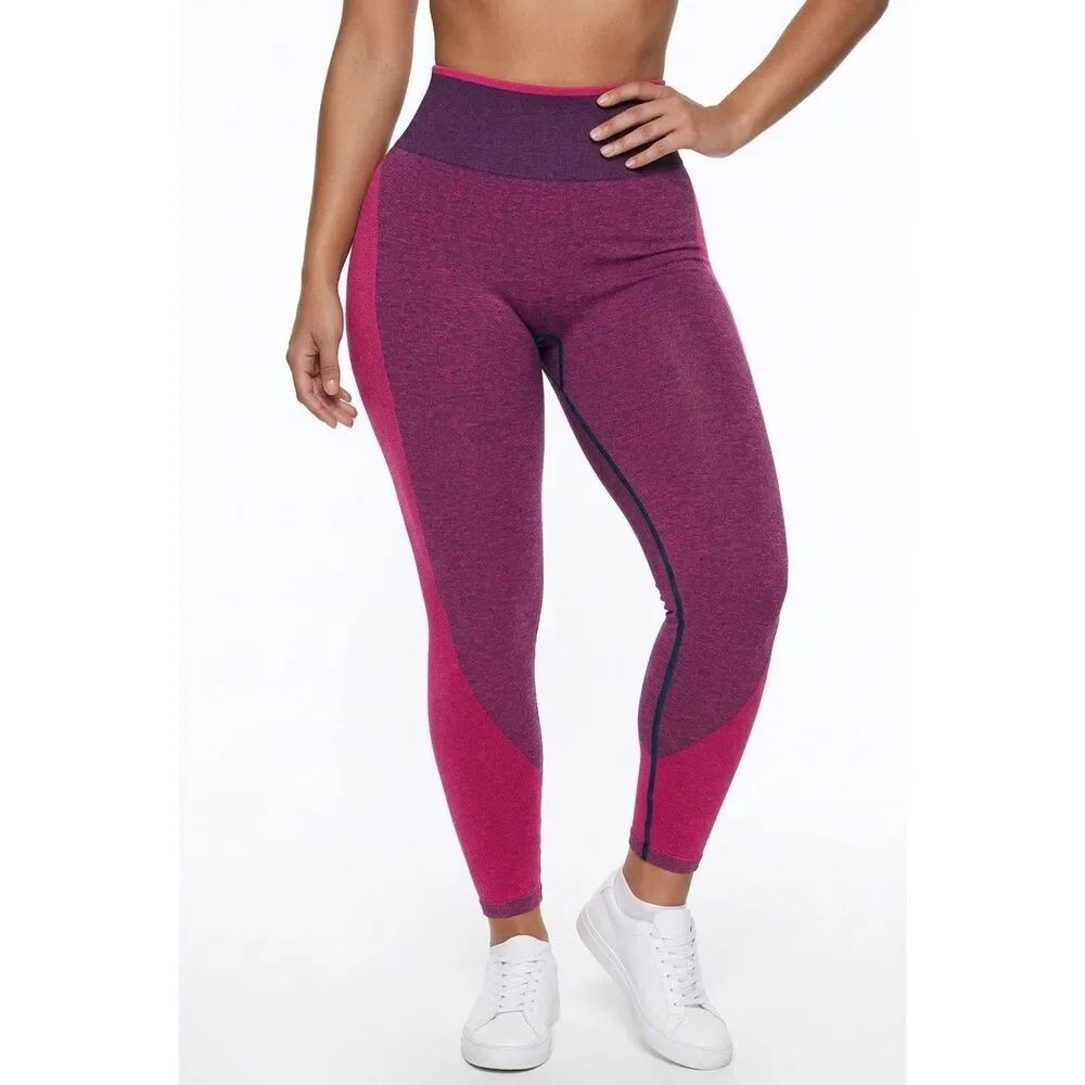 Victoria's Secret PINK  high-waist seamless leggings  red  Sz M NWT